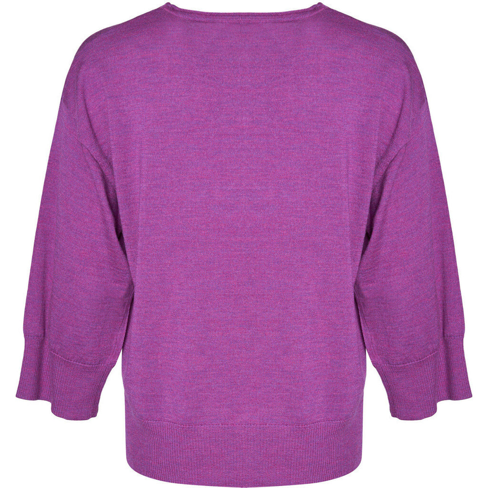 Lind Christel Knit Pullover 205448 Hotensia purple melange