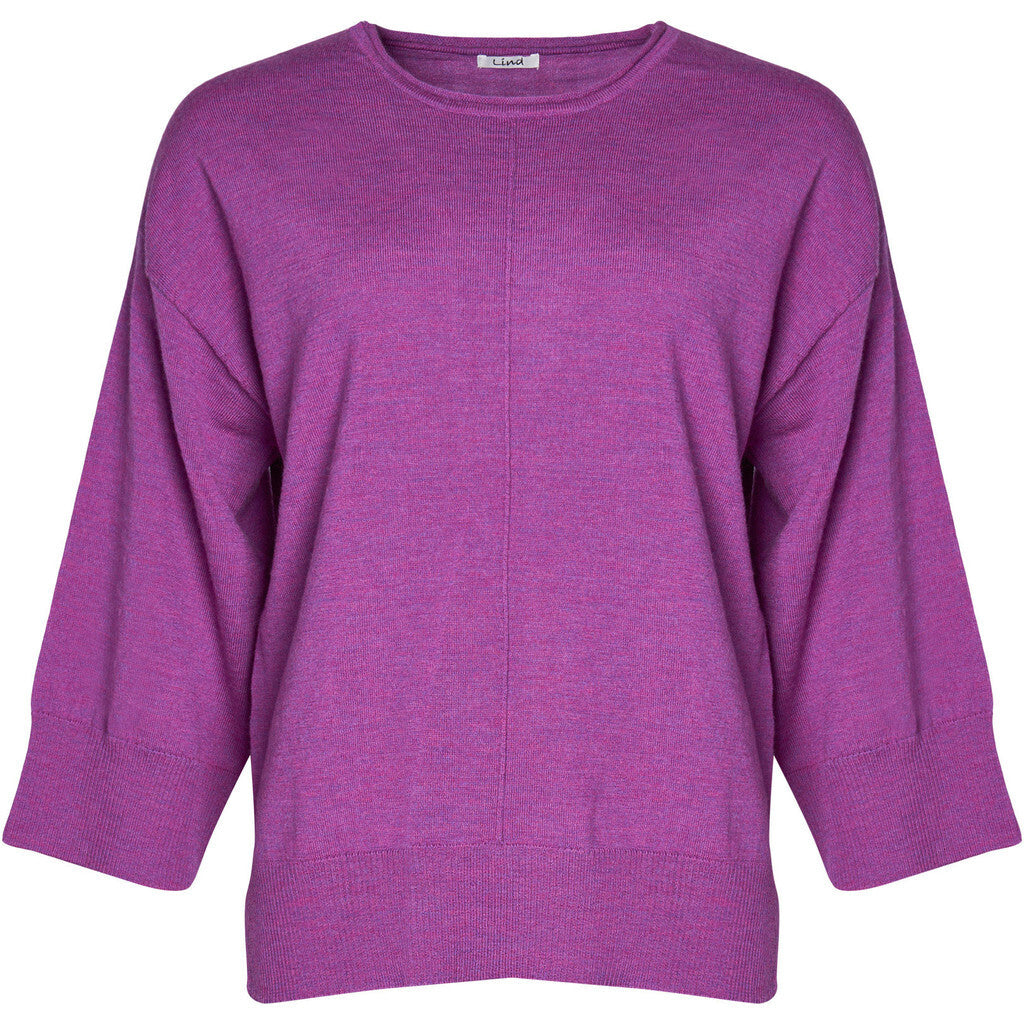 Lind Christel Knit Pullover 205448 Hotensia purple melange