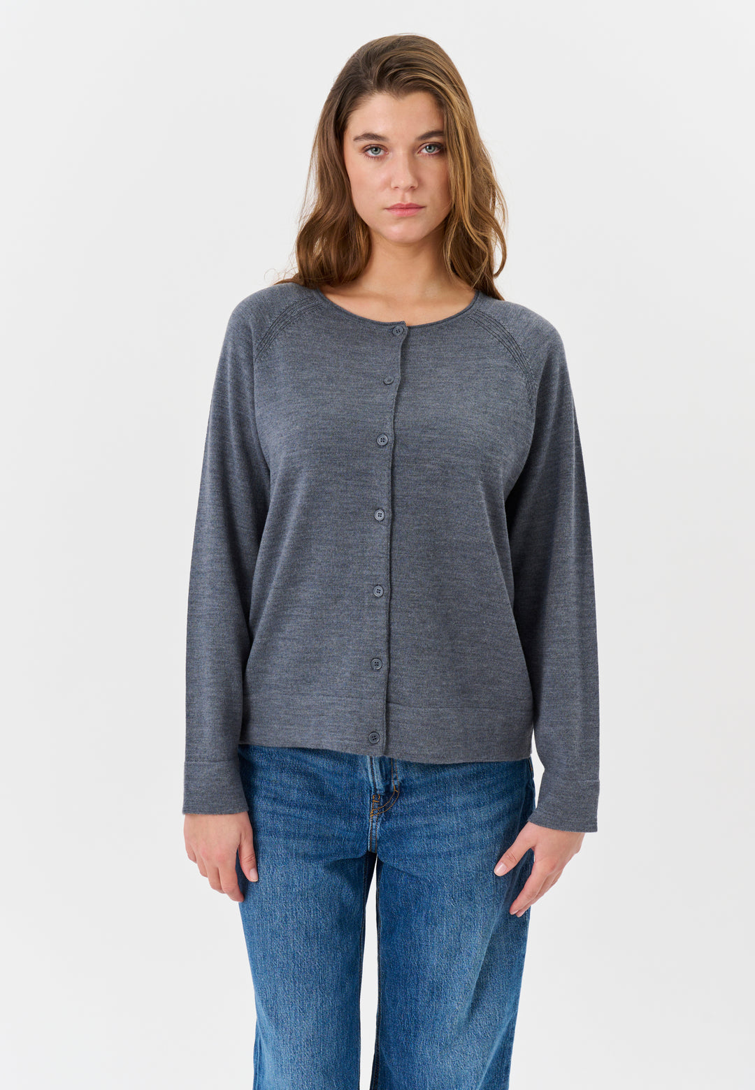 Lind LiKarina Knit Cardigan 9650 grey melange