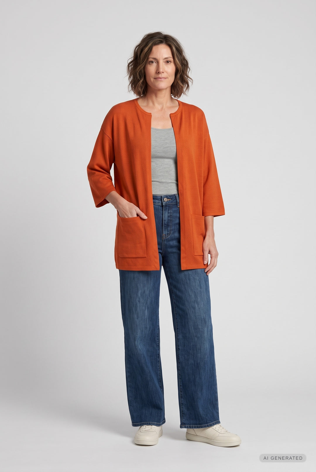 Lind Bea Knit Cardigan 299 Orange