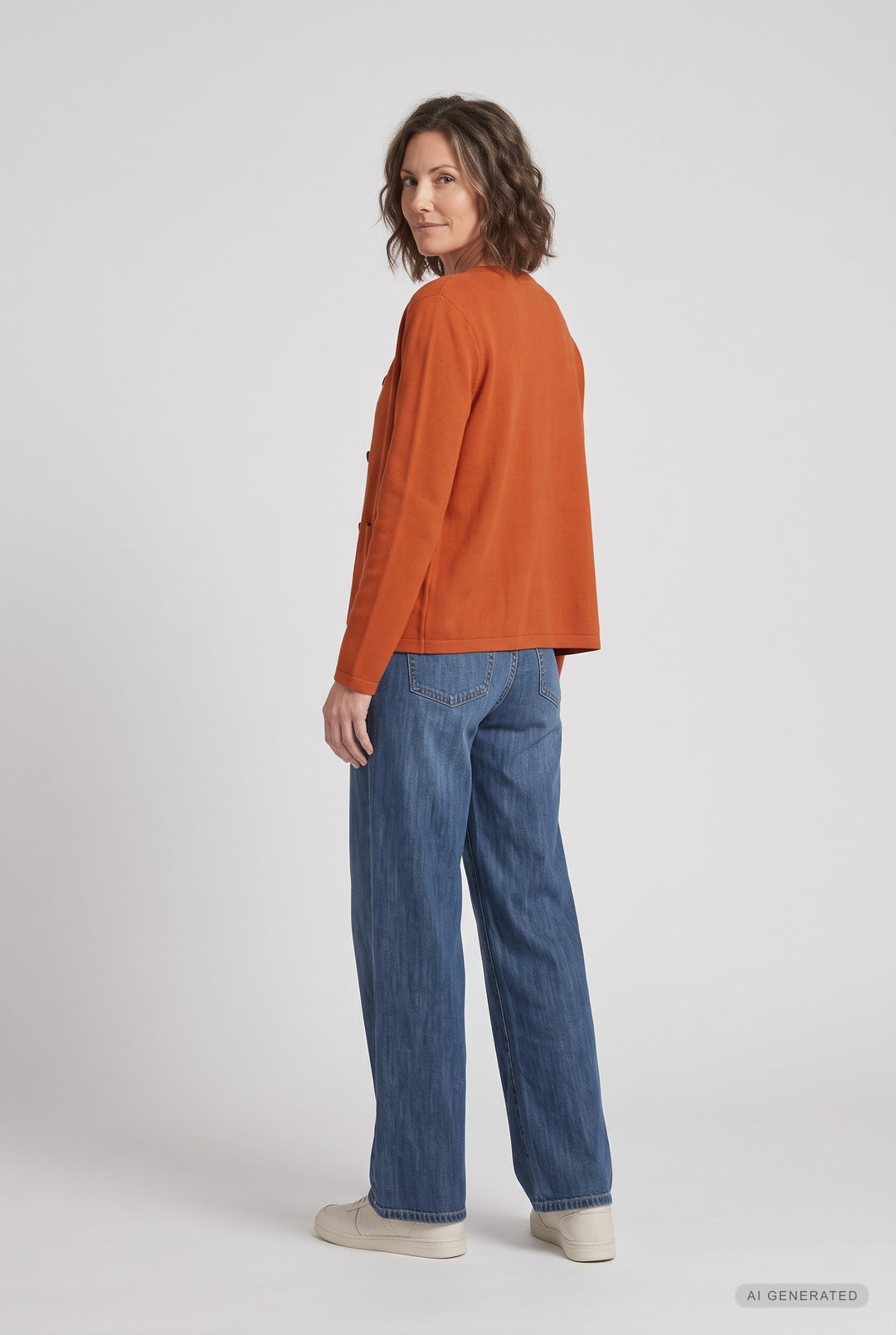 Lind Bolette Knit Cardigan 299 Orange