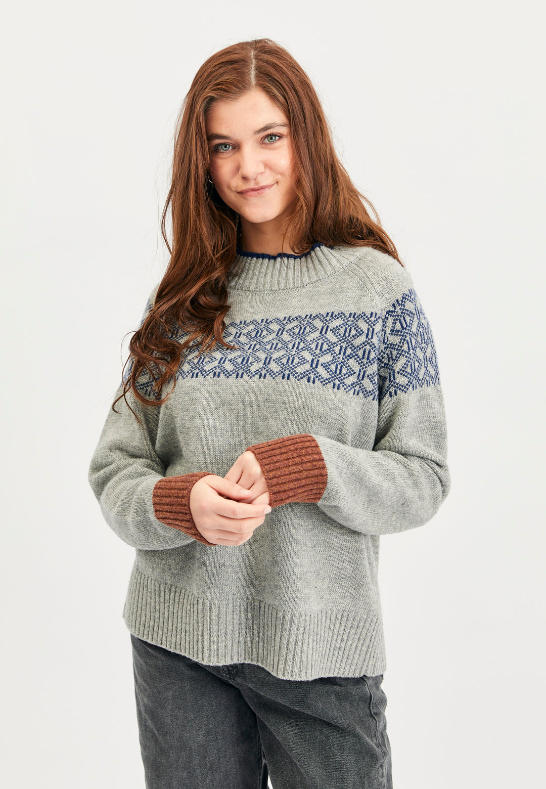 Lind Camilla Knit Pullover 20 Navy melange