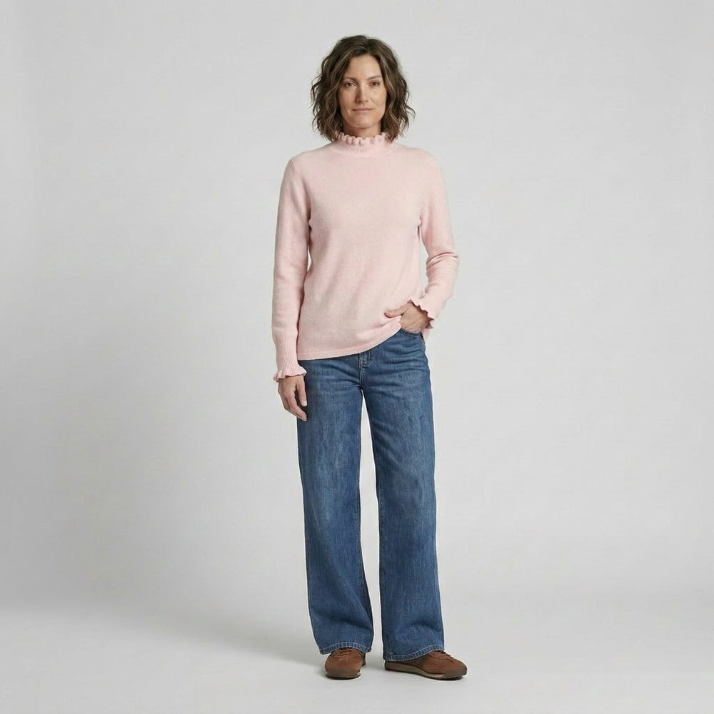 Lind Cassandra Knit Pullover 1809 Rose melange