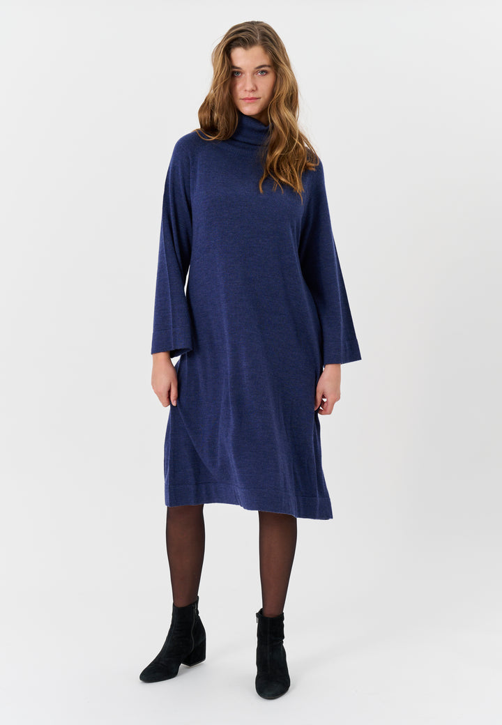 Lind Charlotte Knit Dress 135300 Navy Melange