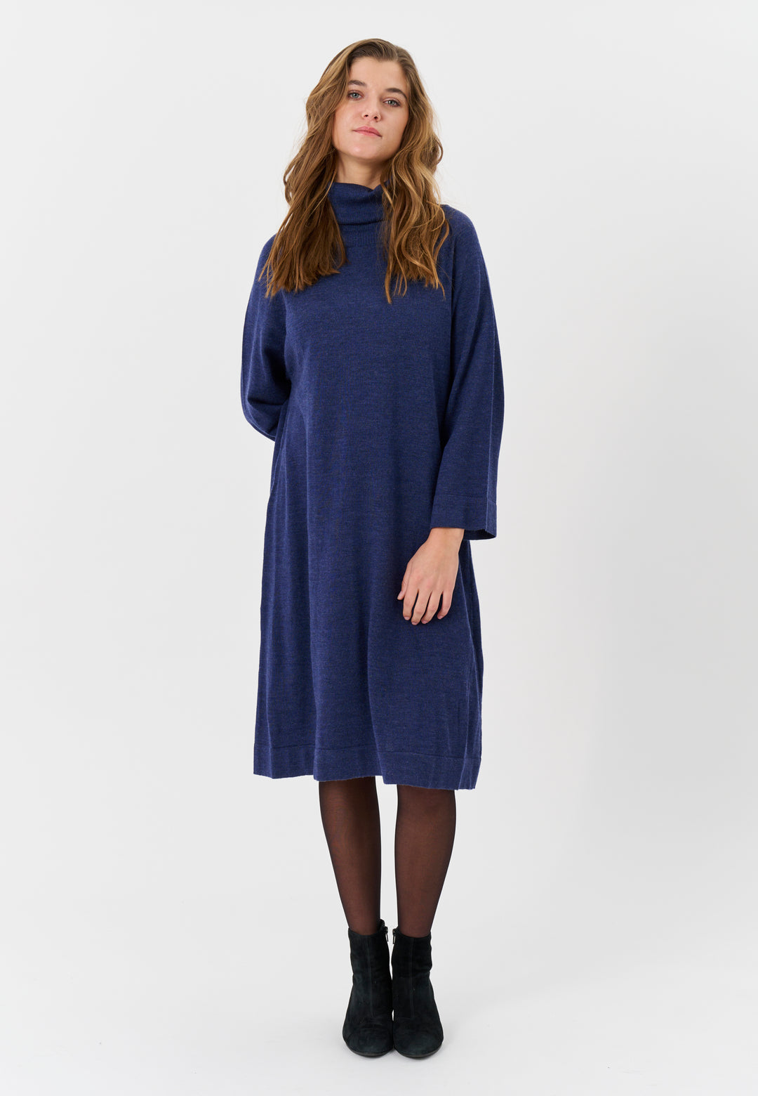 Lind Charlotte Knit Dress 135300 Navy Melange