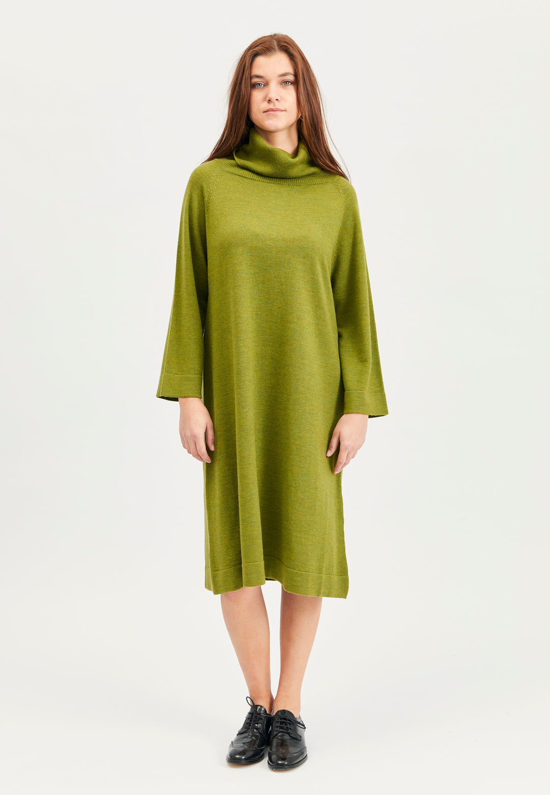 Lind Charlotte Knit Dress 19410 Apple green melange