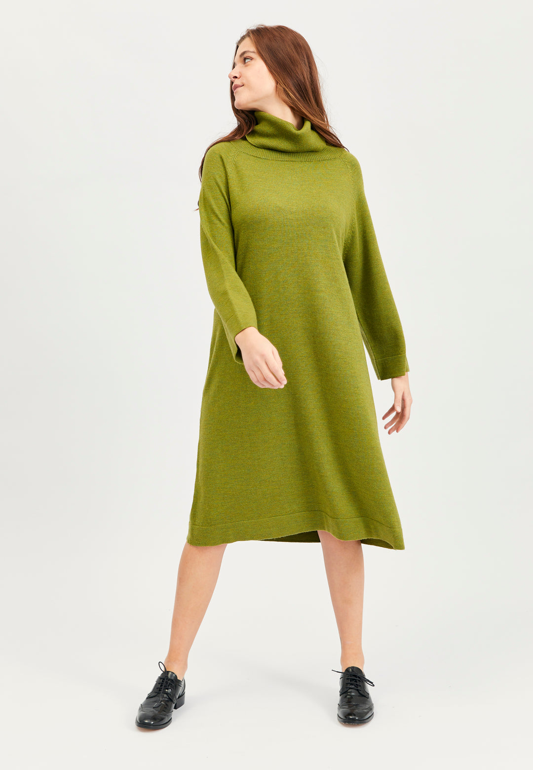 Lind Charlotte Knit Dress 19410 Apple green melange