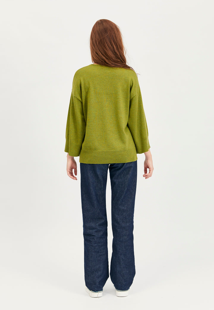 Lind Christel Knit Pullover 19410 Apple green melange