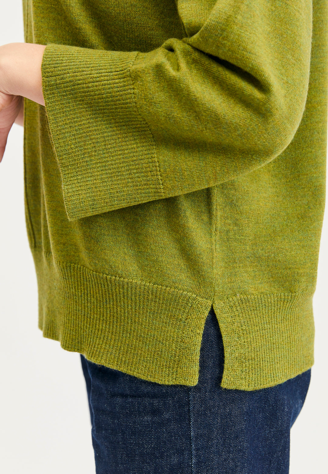 Lind Christel Knit Pullover 19410 Apple green melange