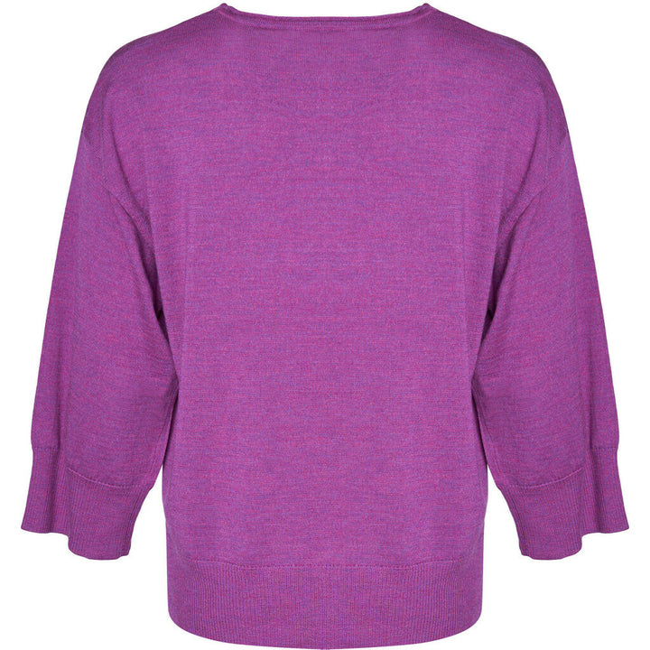 Lind Christel Knit Pullover 205448 Hotensia purple melange