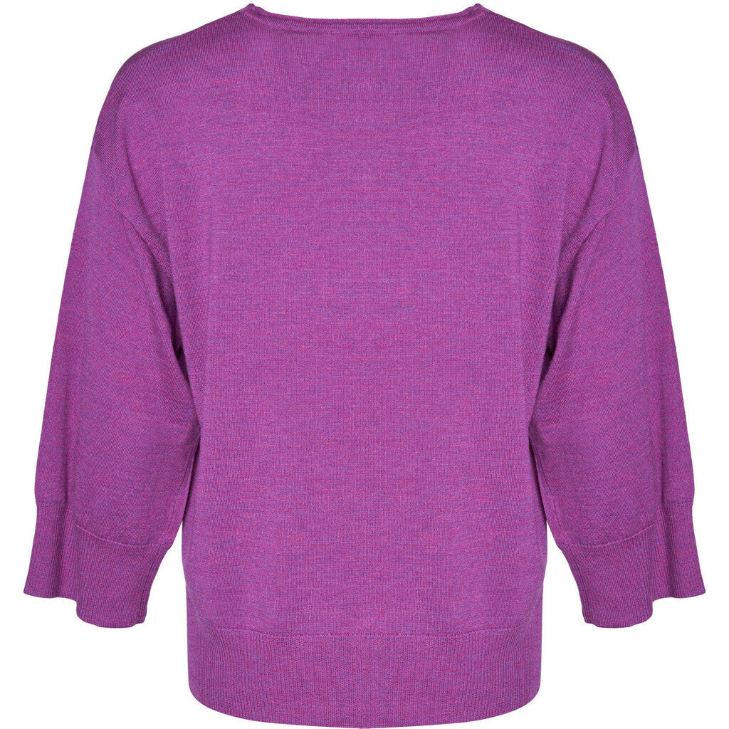 Lind Christel Knit Pullover 205448 Hotensia purple melange