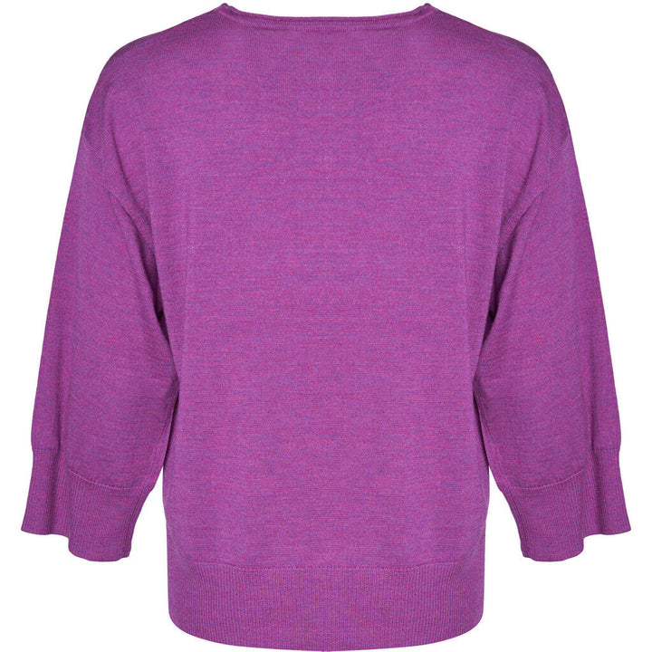 Lind Christel Knit Pullover 205448 Hotensia purple melange