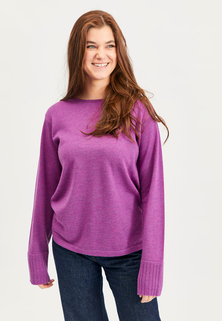 Lind Clara Knit Pullover 205448 Hotensia purple melange