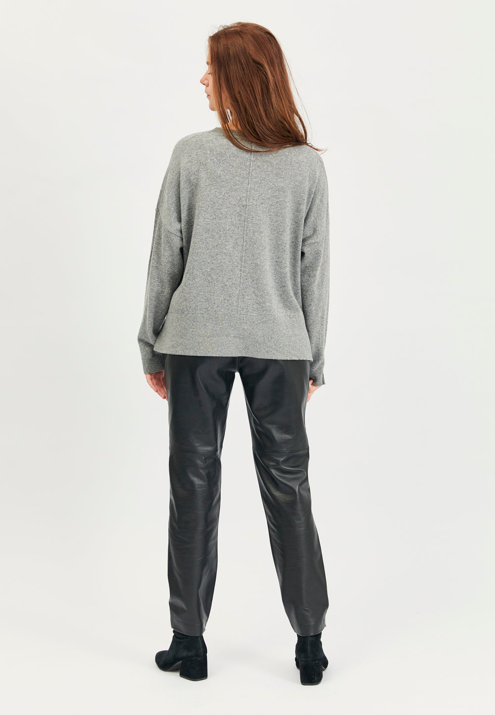 Lind Else Knit Pullover 7142 Grey melange