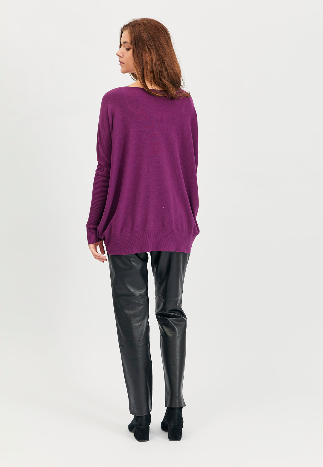 Lind Esther Knit Pullover 192 Dark purple