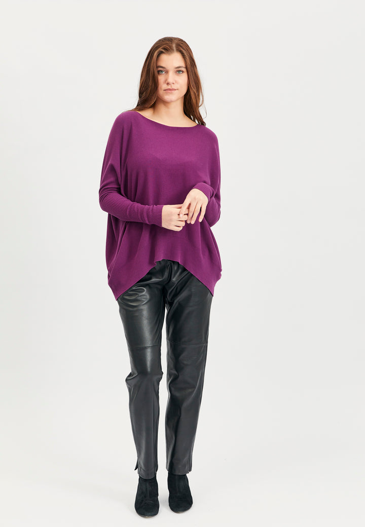 Lind Esther Knit Pullover 192 Dark purple