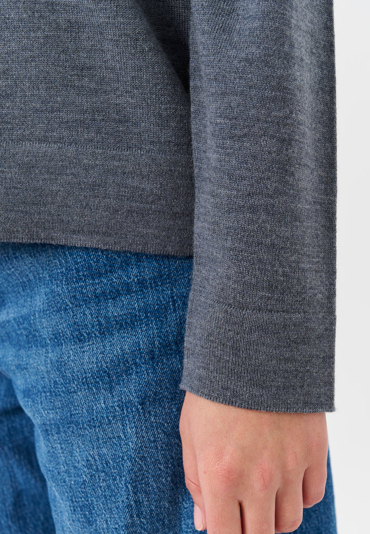 Lind Kirsten Knit Pullover 9650 grey melange