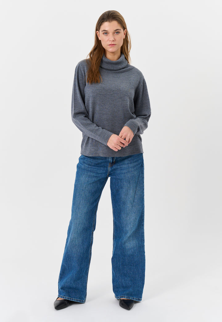 Lind Kirsten Knit Pullover 9650 grey melange