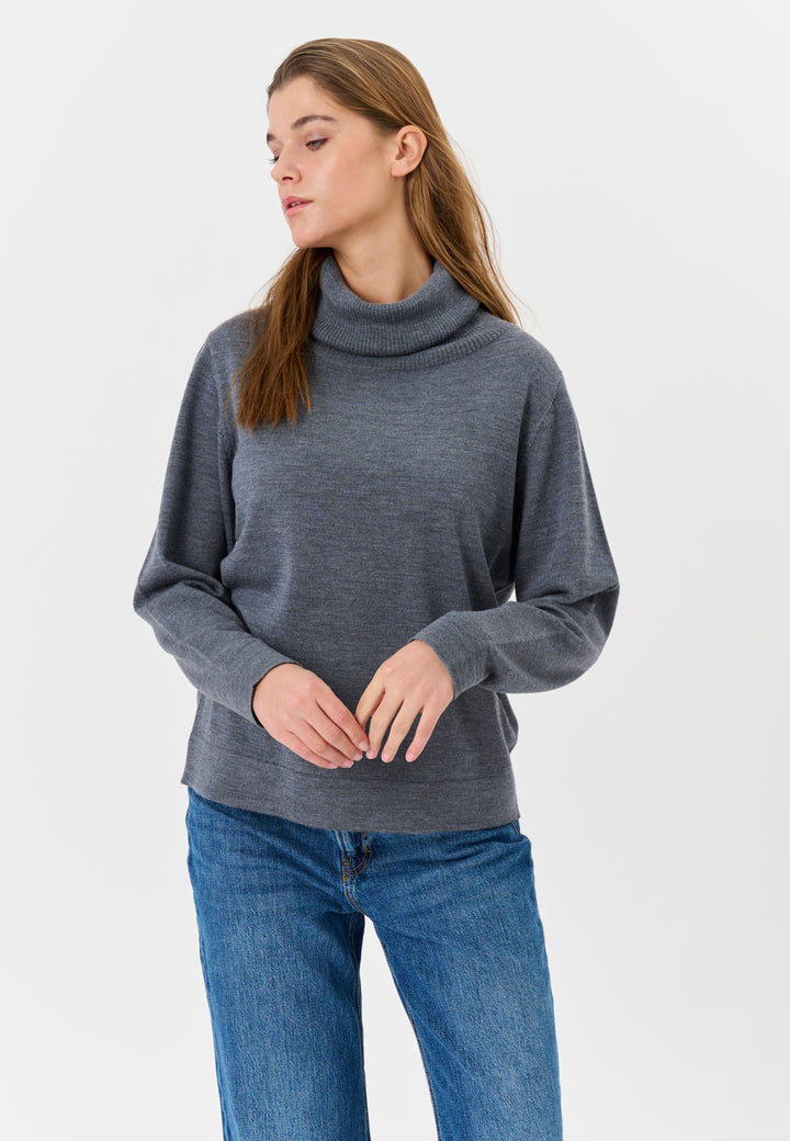 Lind Kirsten Knit Pullover 9650 grey melange