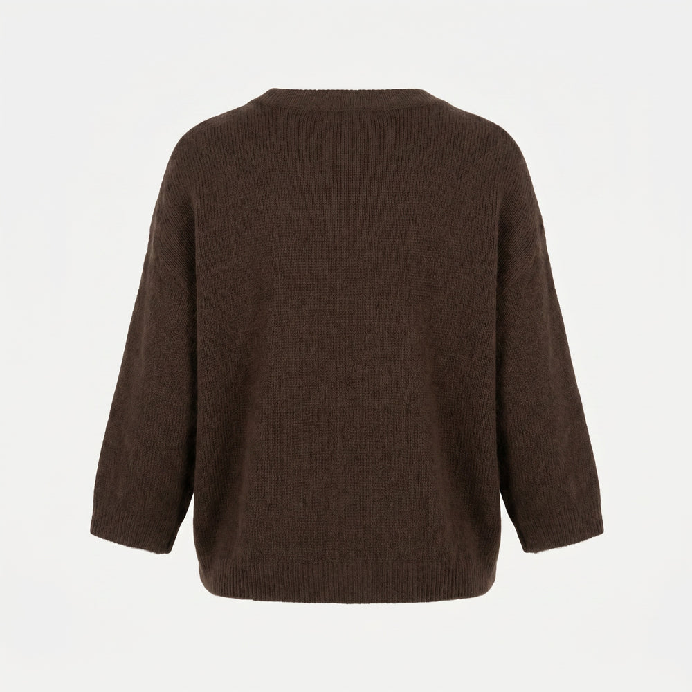 Lind LBHverdags fin Knit Pullover 1500 BROWN