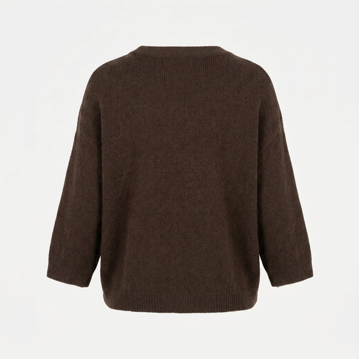 Lind LBHverdags fin Knit Pullover 1500 BROWN