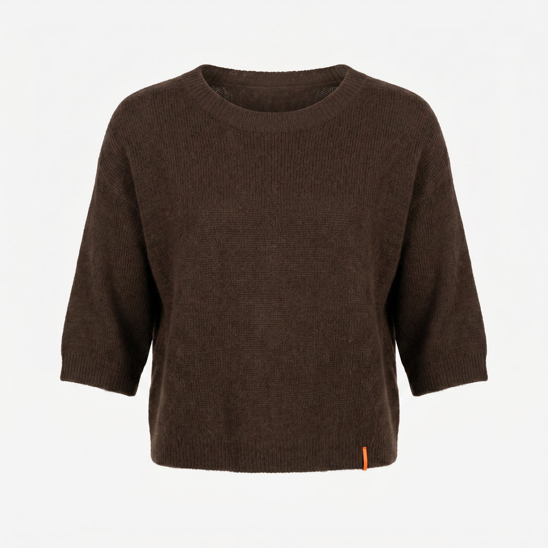 Lind LBHverdags fin Knit Pullover 1500 BROWN