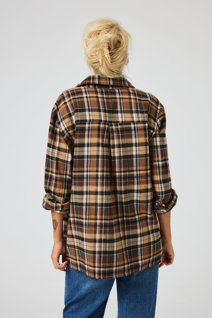 Lind LBSkovhuggeren Skjortebluser 1500 BROWN