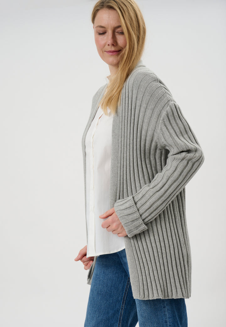 Lind LiAbbi Knit Cardigan 9450 LIGHT GREY MELANGE