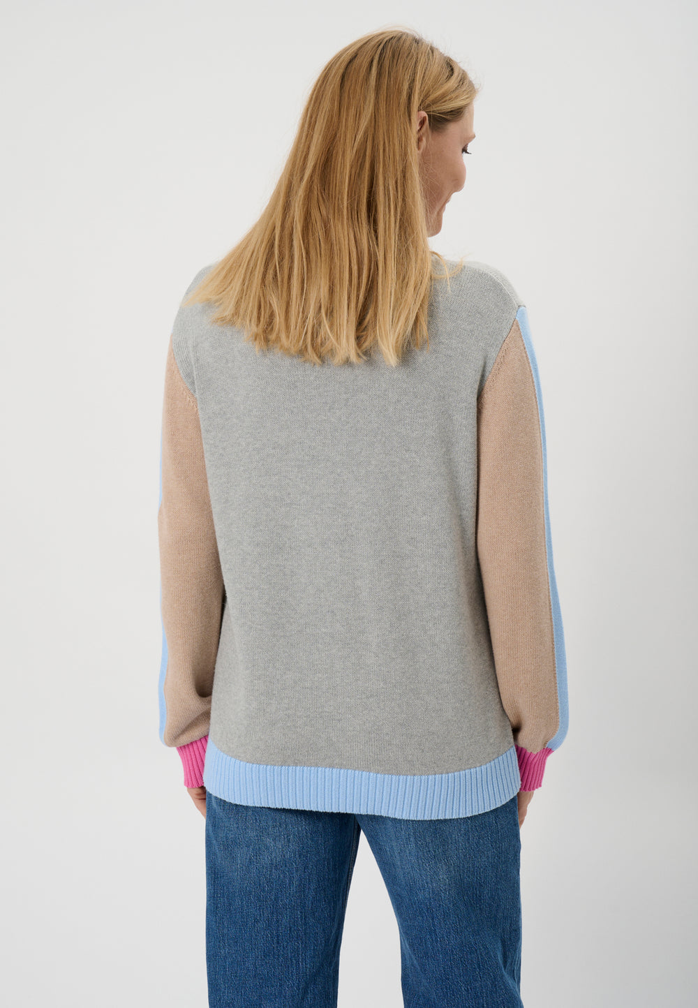 Lind LiAda Knit Pullover 9450 LIGHT GREY MELANGE