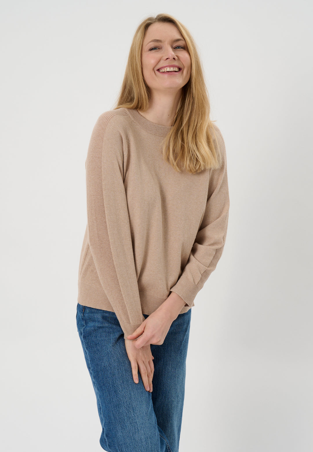 Lind LiAgnes Knit Pullover 1261 Sand Melange