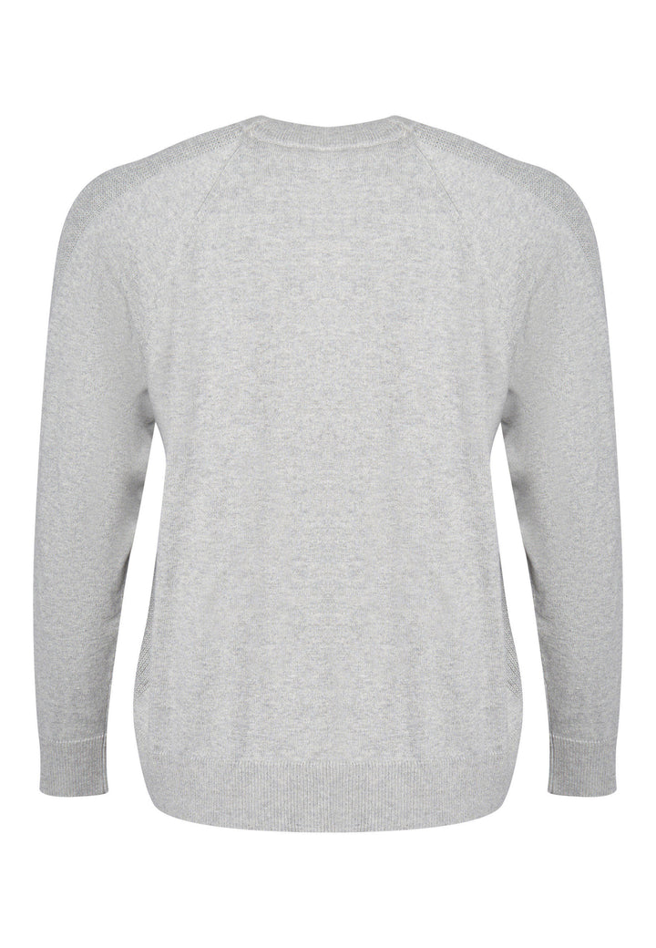 Lind LiAgnes Knit Pullover 9450 LIGHT GREY MELANGE