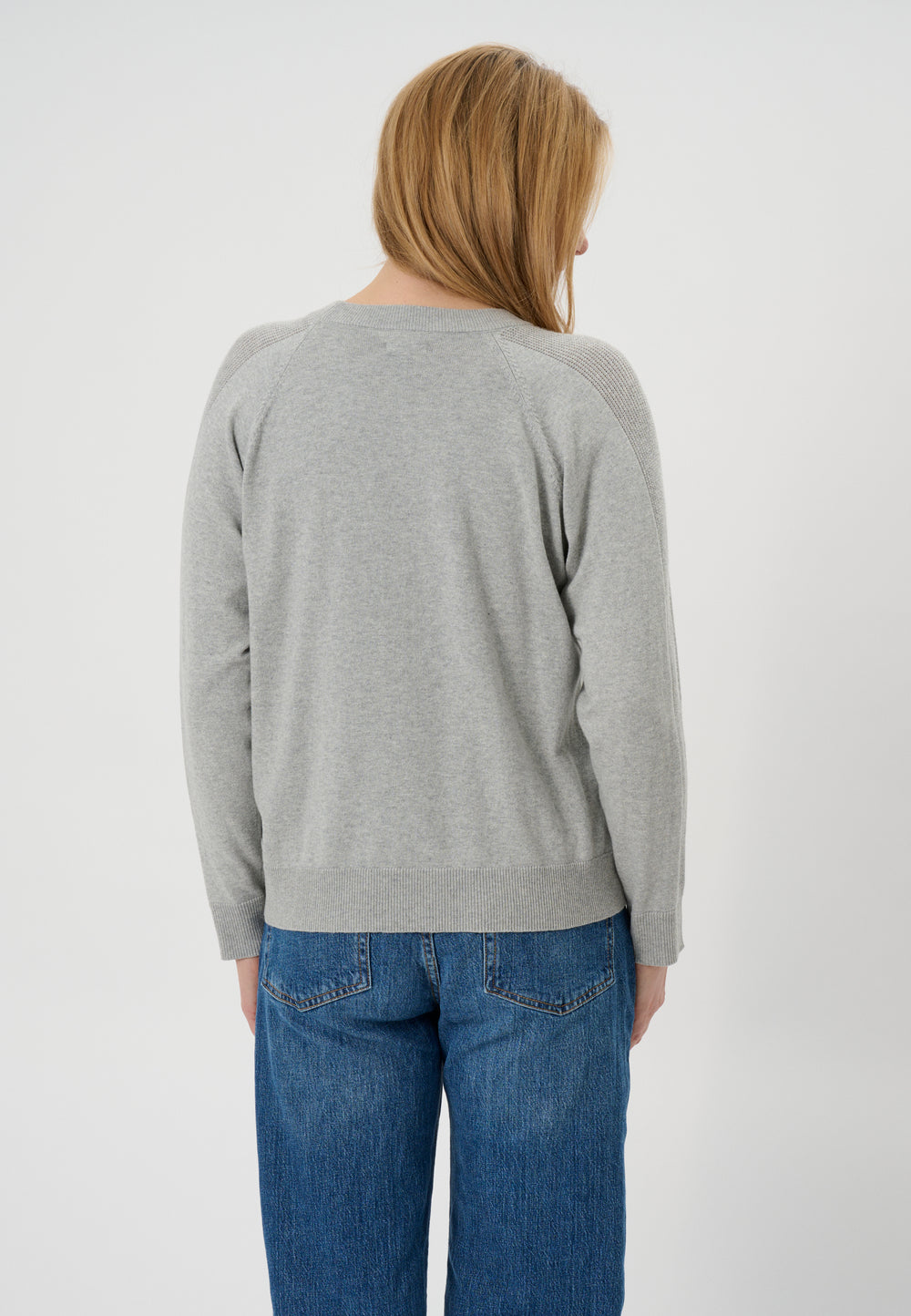 Lind LiAgnes Knit Pullover 9450 LIGHT GREY MELANGE