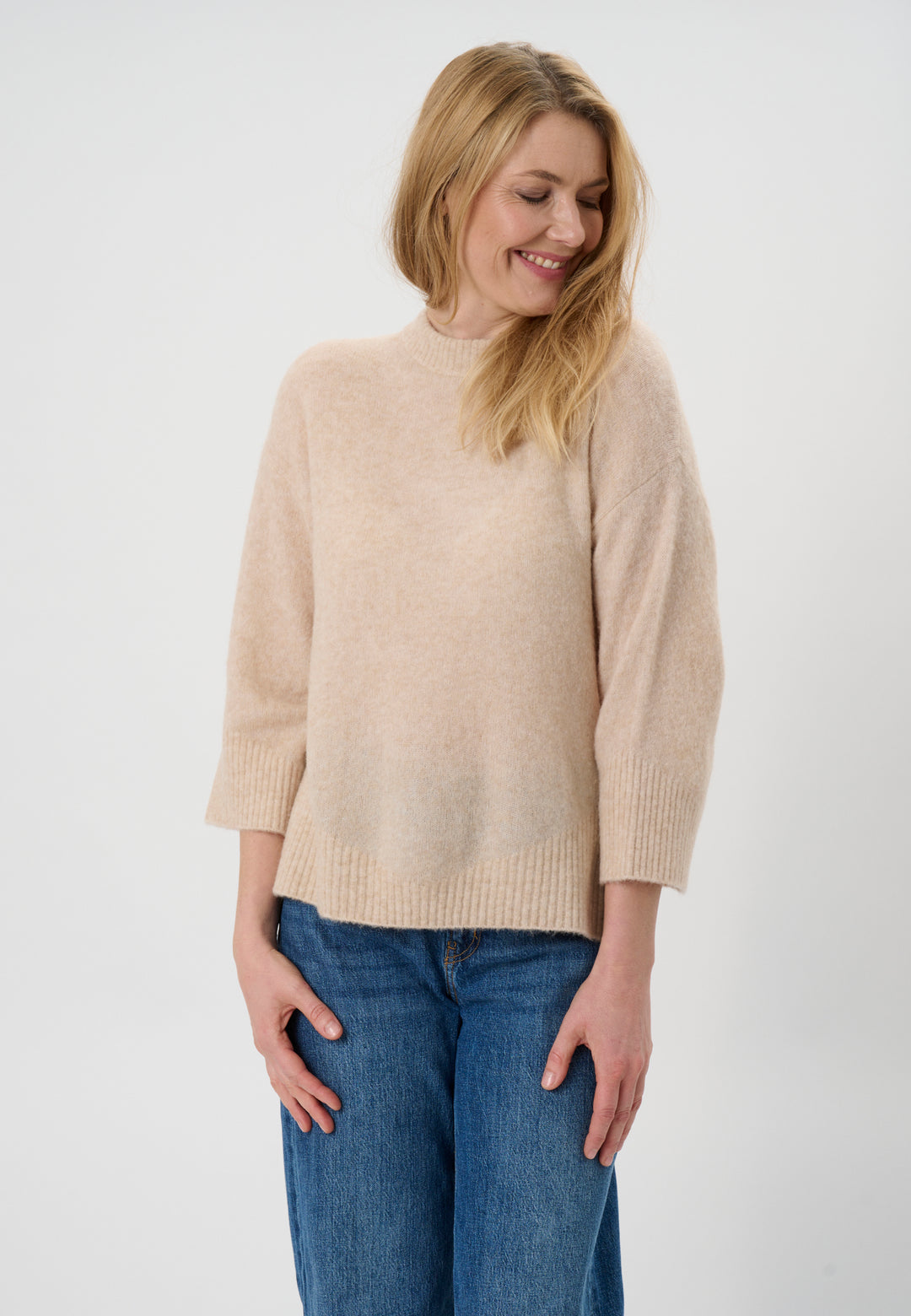 Lind LiAgusta Knit Pullover 1261 Sand Melange