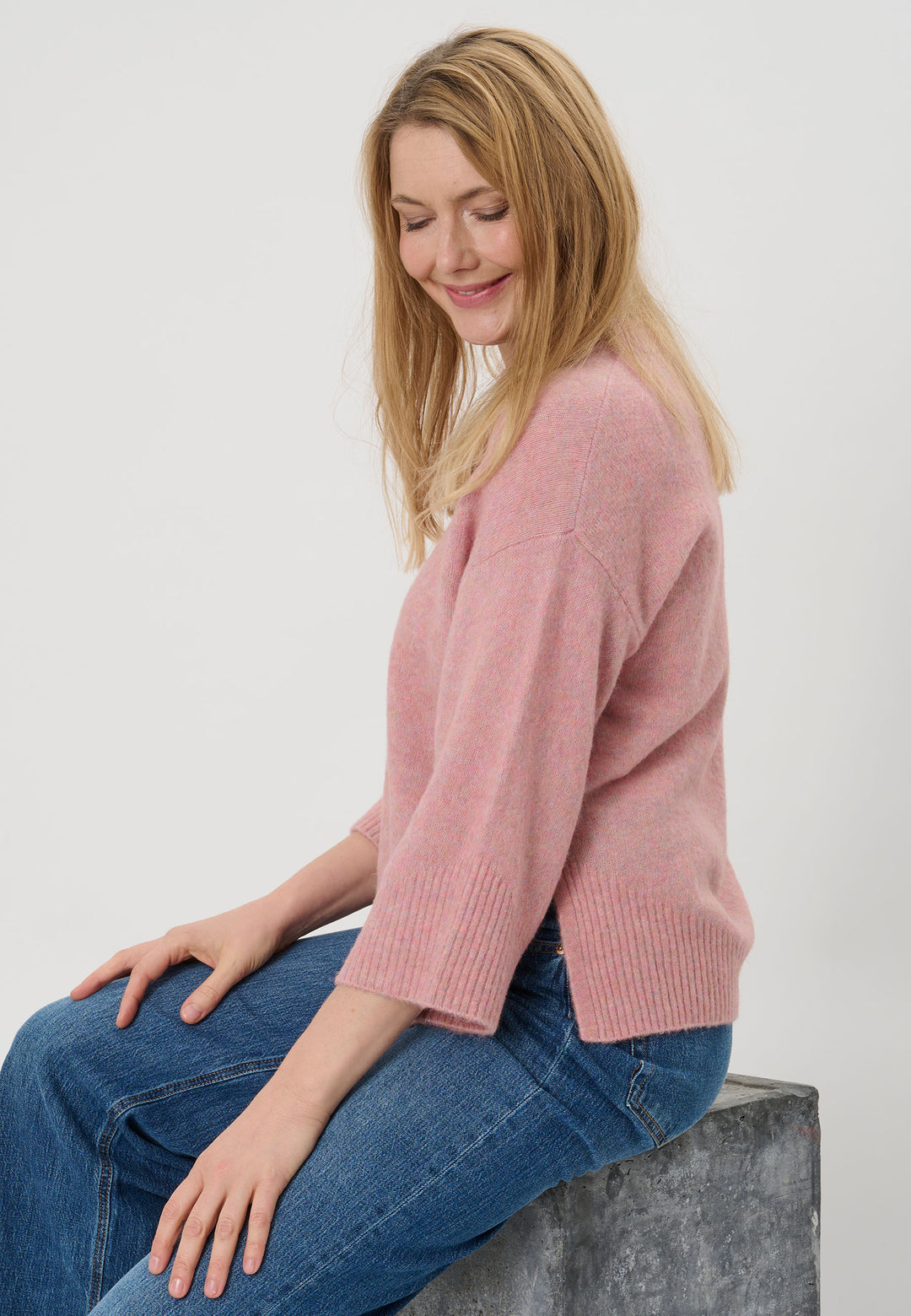 Lind LiAgusta Knit Pullover 2050 Rose Melange