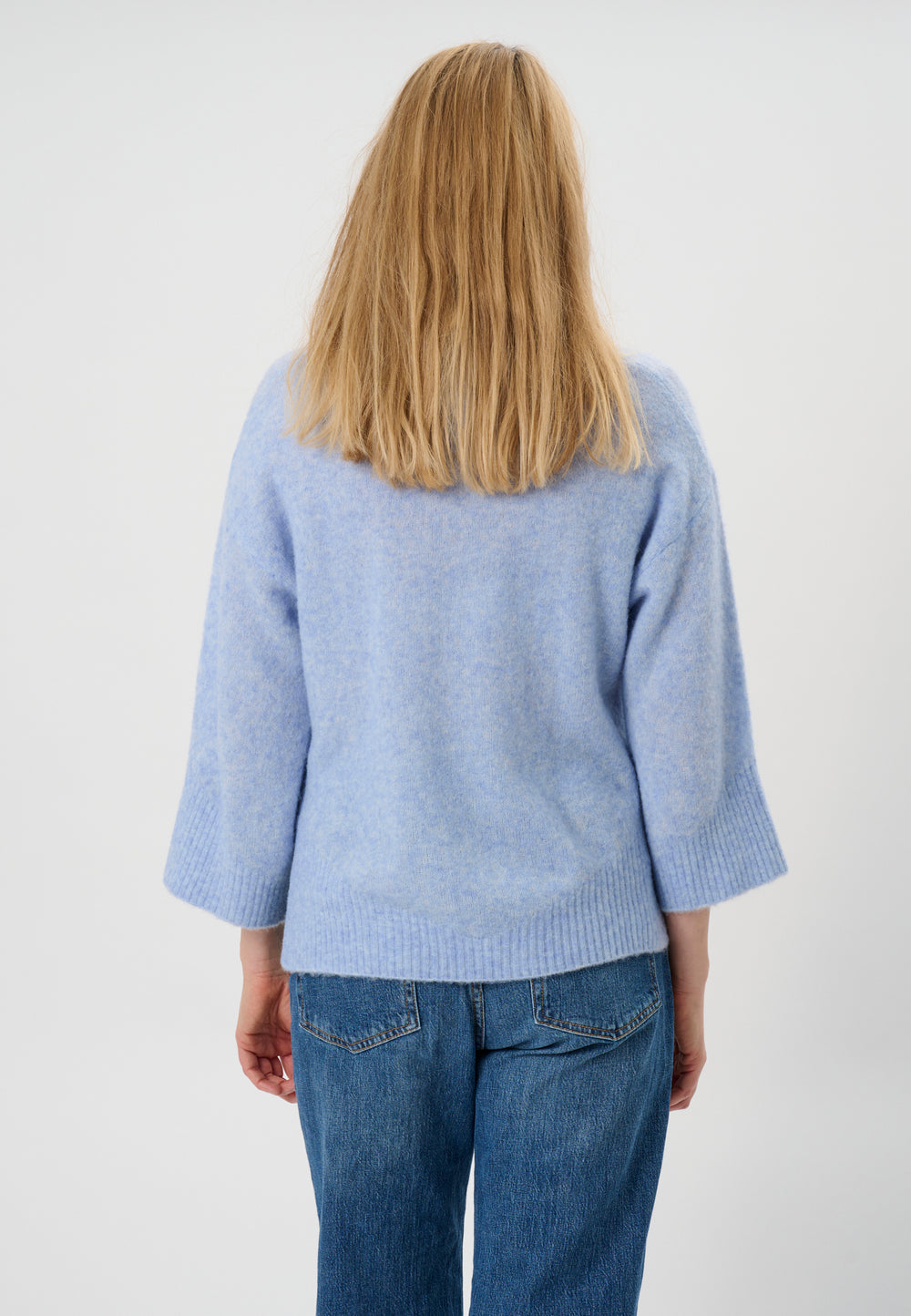 Lind LiAgusta Knit Pullover 5002 Light Blue Melange