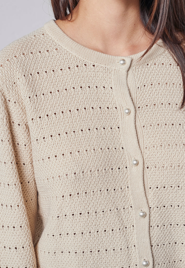 Lind LiAlexie Knit Cardigan 1000 OFF WHITE