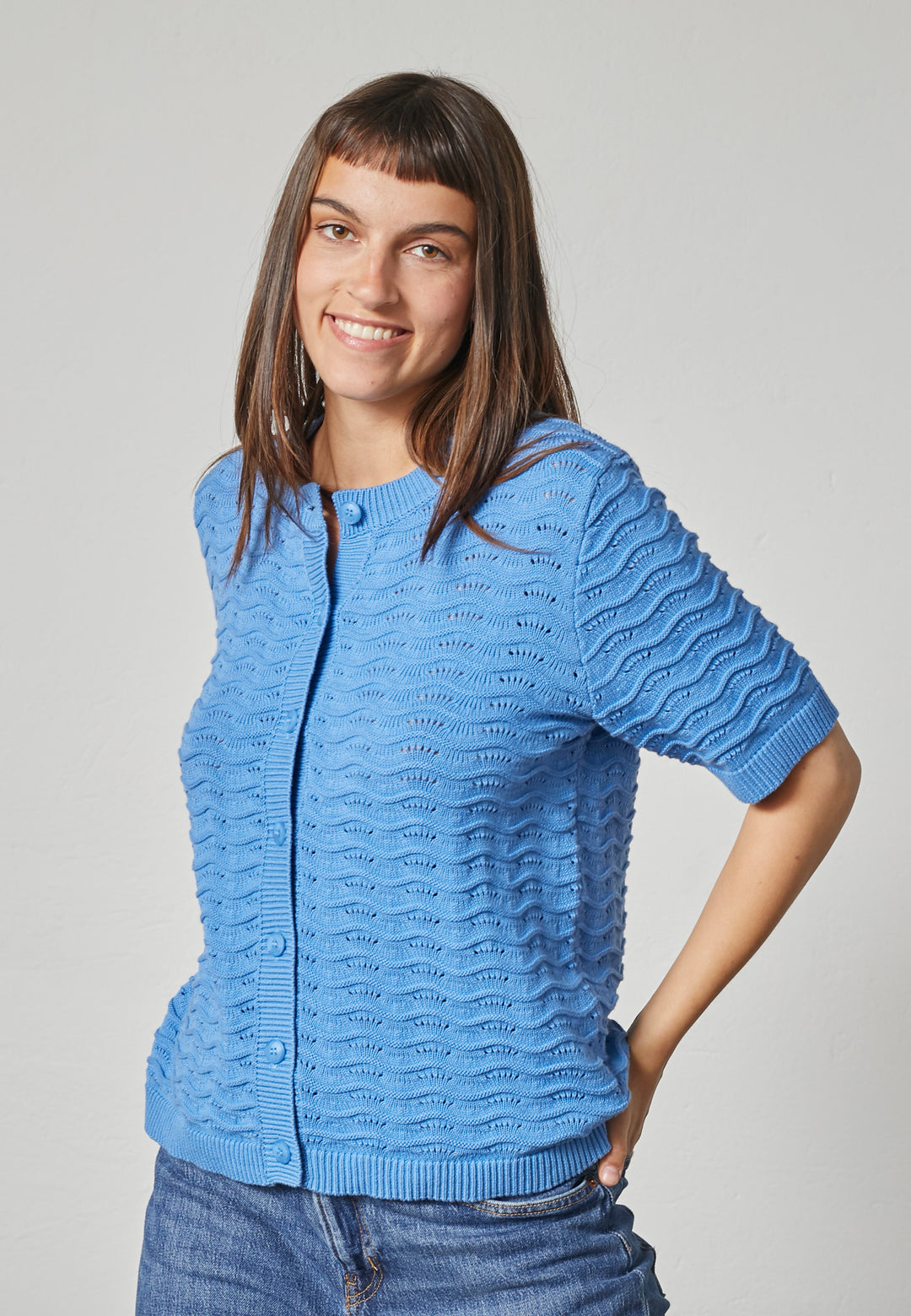 Lind LiBrenda Knit Cardigan 5450 Sky Blue