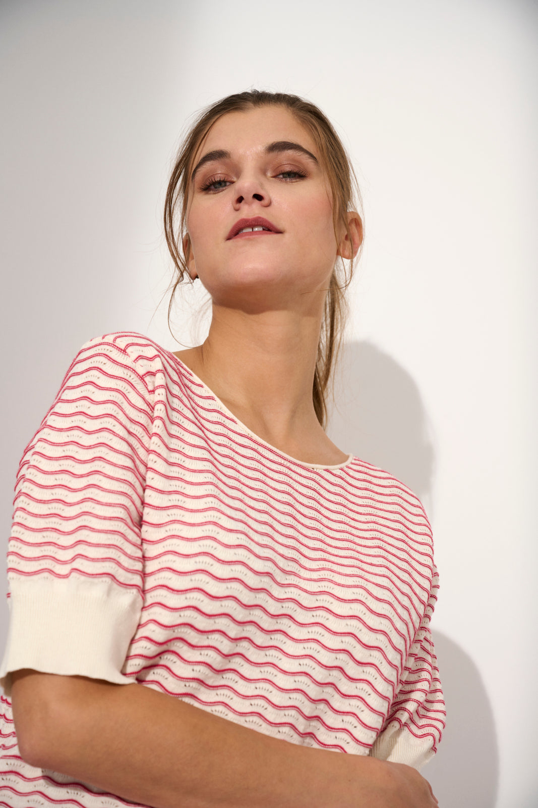 Lind LiBri Knit Pullover 2480 raspberry red
