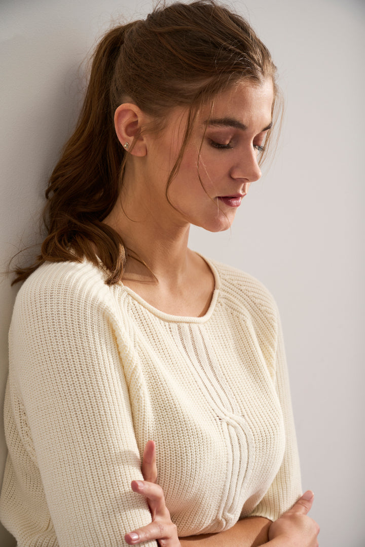 Lind LiBrooklyn Knit Pullover 1000 OFF WHITE