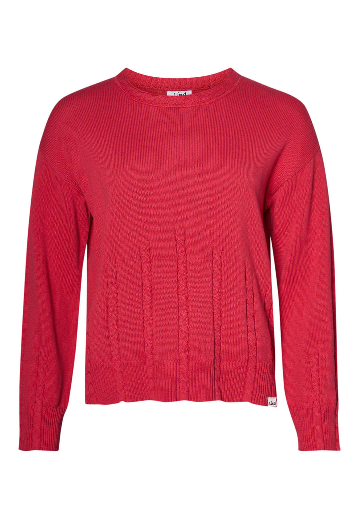 Lind LiBrunhilde Knit Pullover 2480 raspberry red