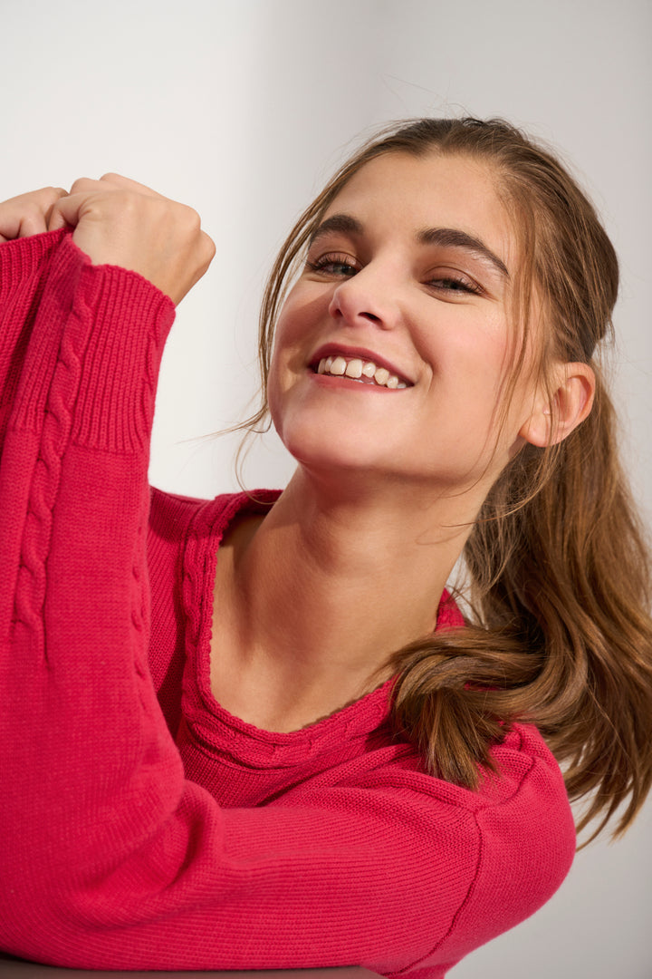 Lind LiBrunhilde Knit Pullover 2480 raspberry red