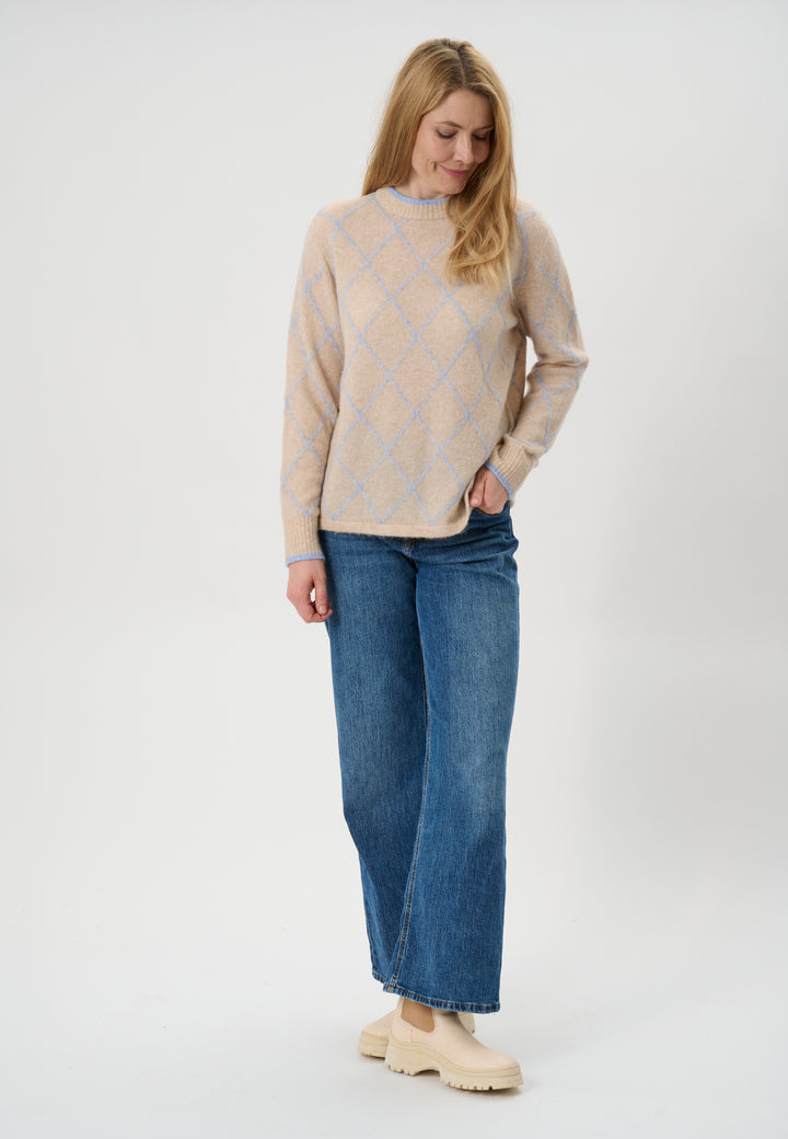 Lind LiCamilla Knit Pullover 5002 Light Blue Melange