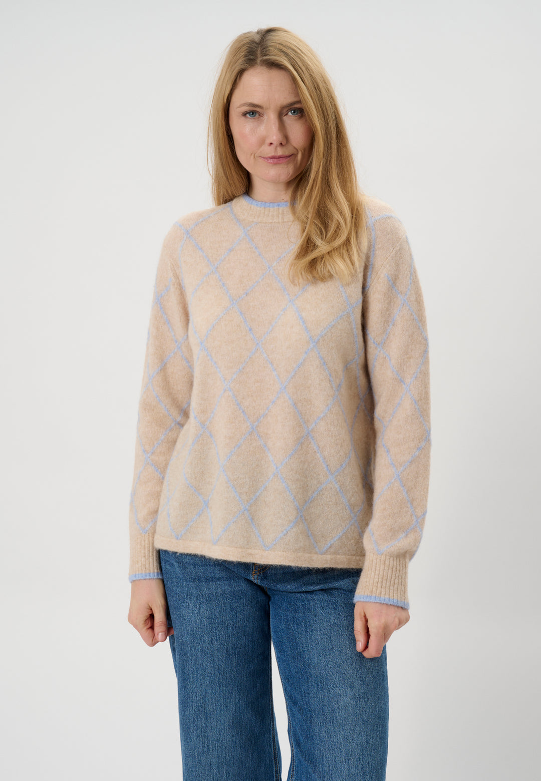 Lind LiCamilla Knit Pullover 5002 Light Blue Melange