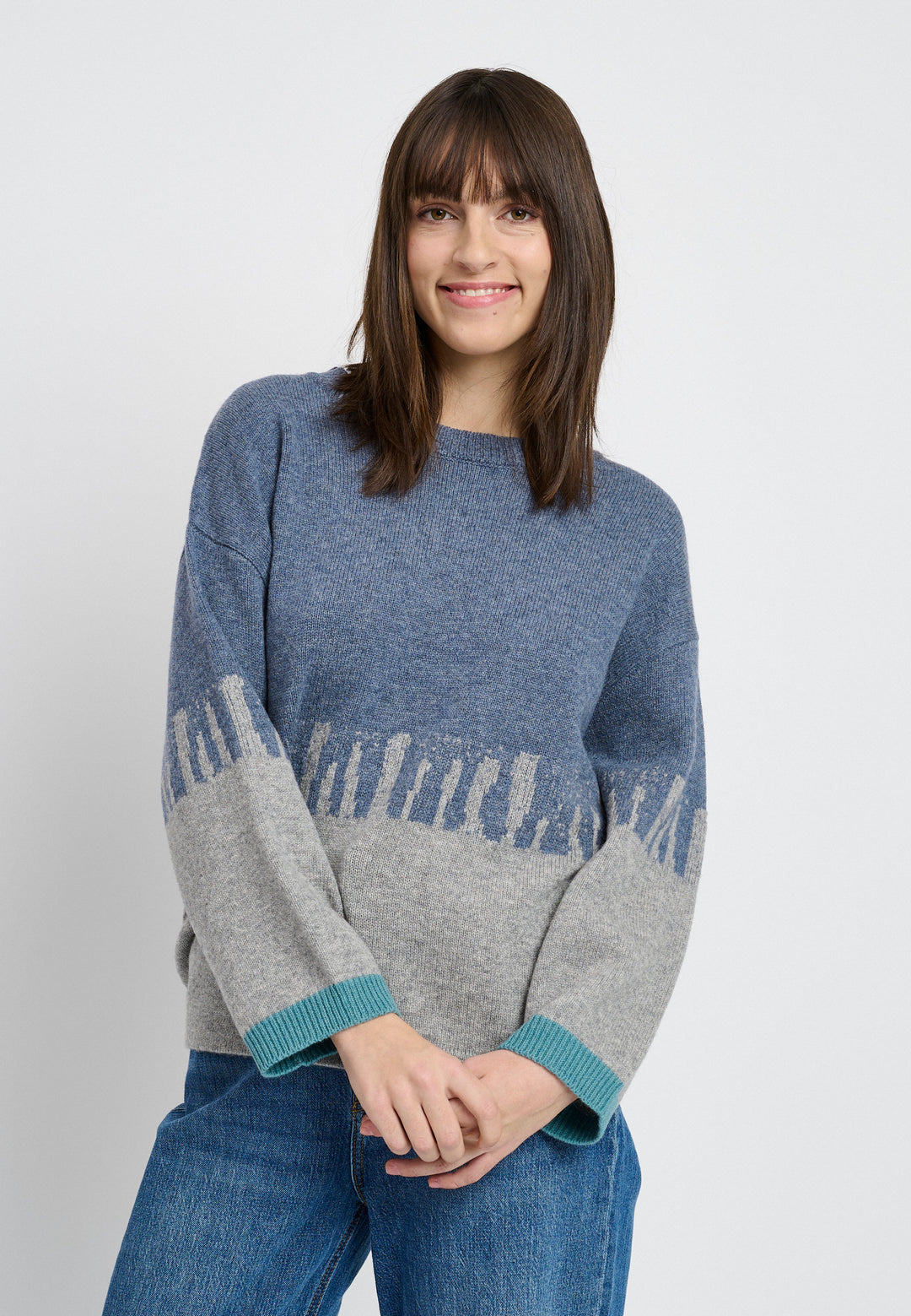Lind LiCora Knit Pullover 5650 blue melange