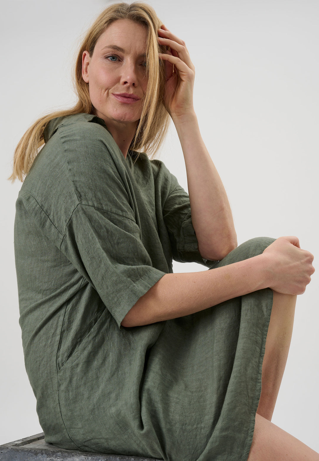 Lind LiDagmar Kjoler 3900 Army Green