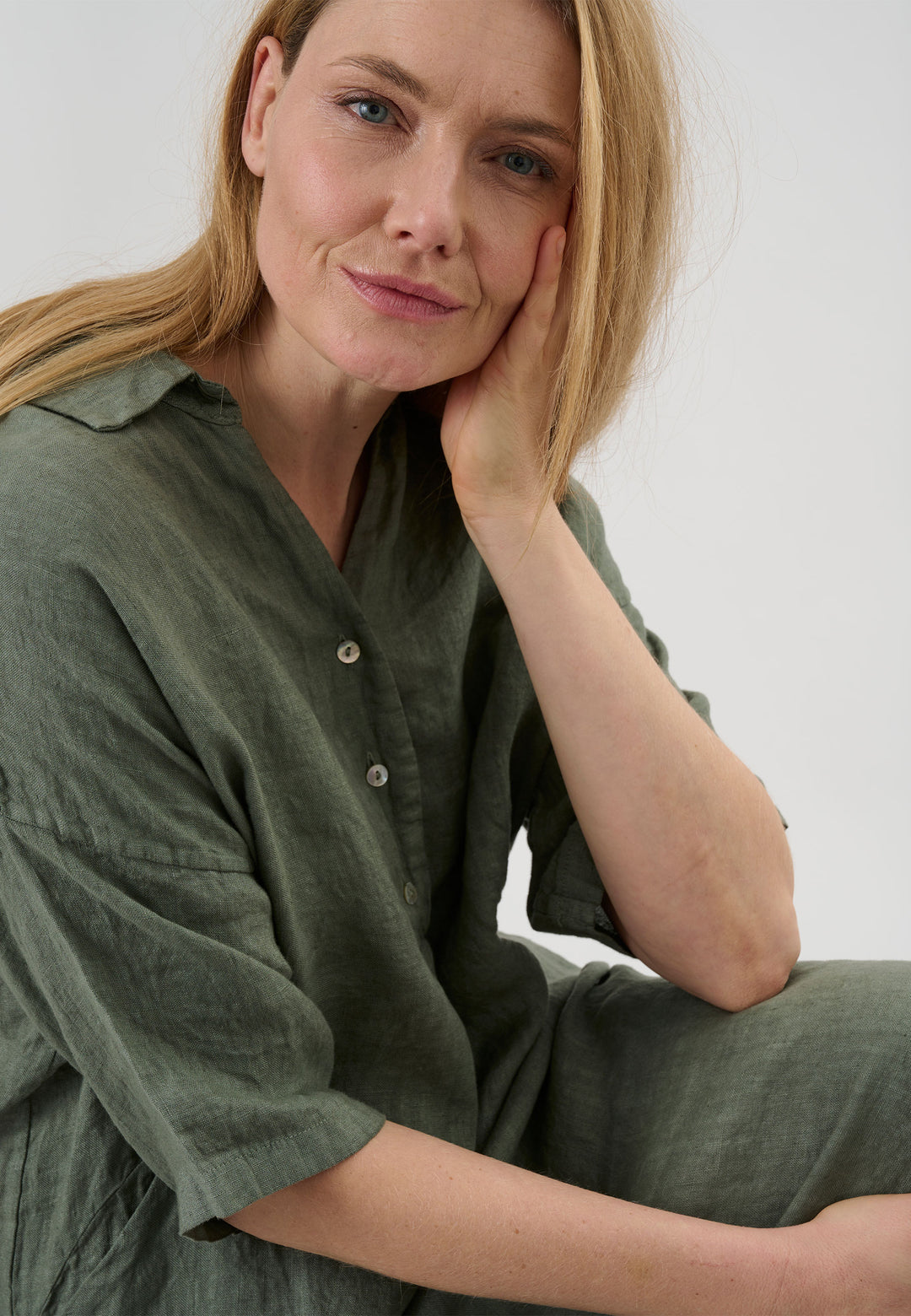 Lind LiDagmar Kjoler 3900 Army Green