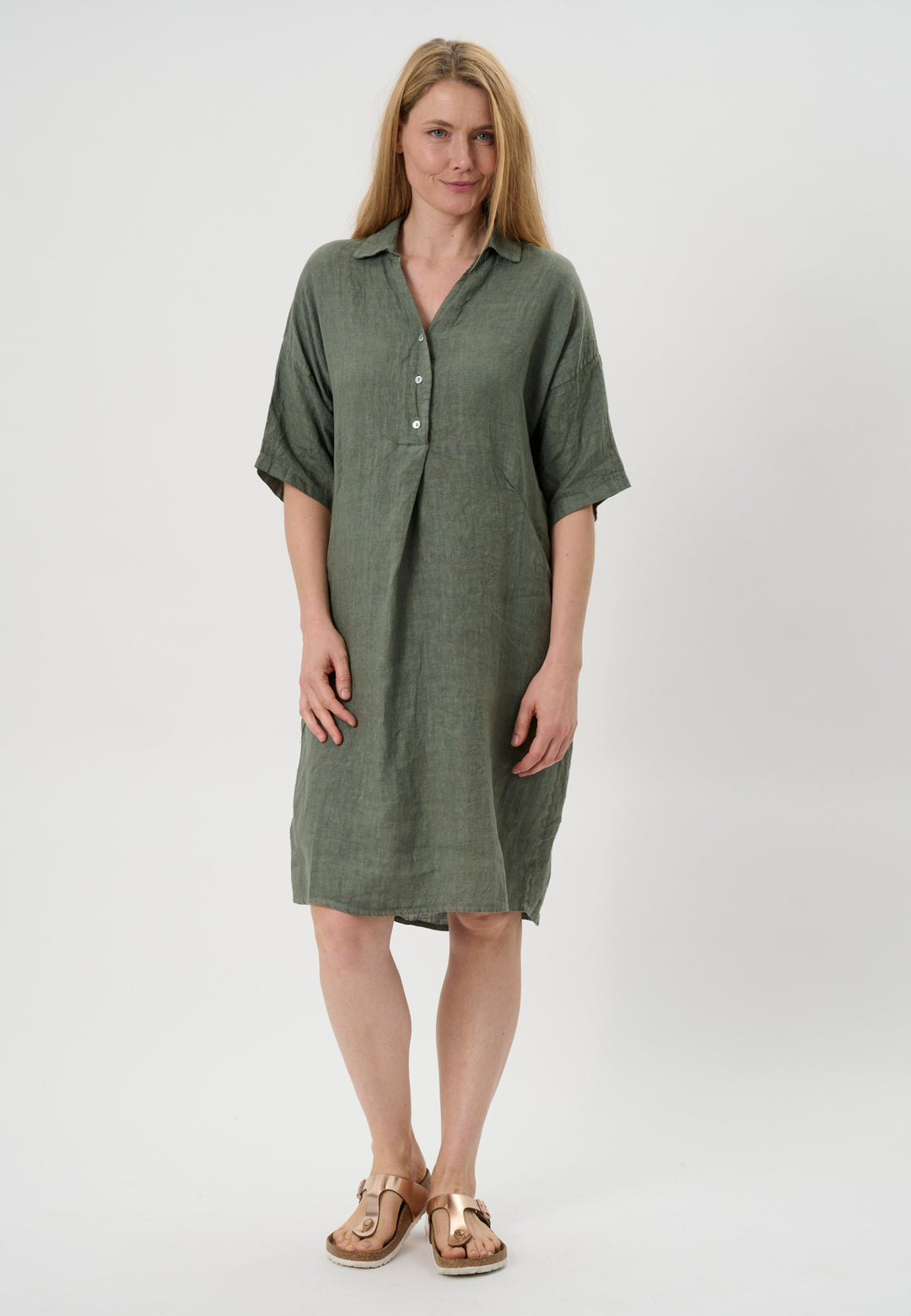 Lind LiDagmar Kjoler 3900 Army Green