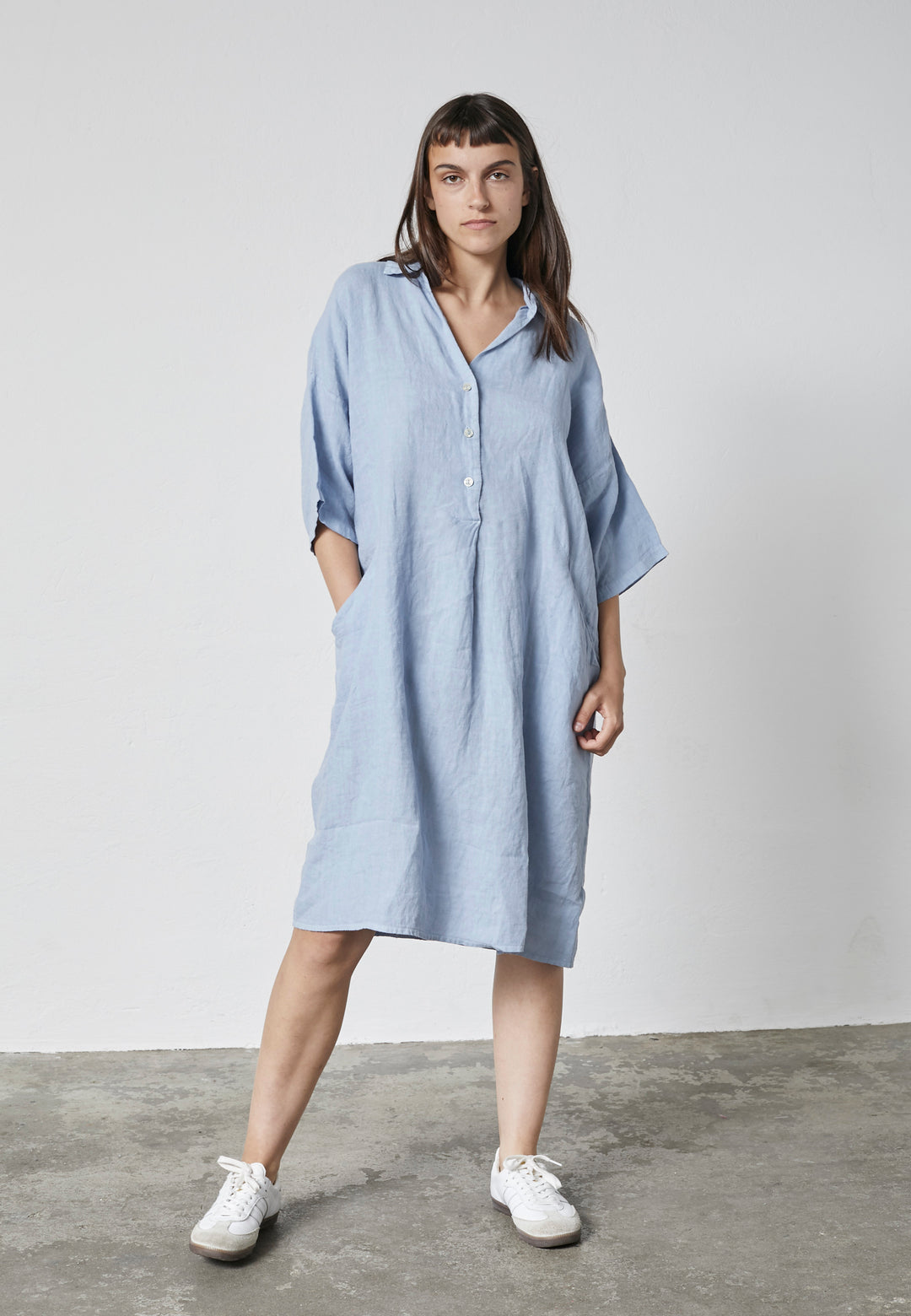 Lind LiDagmar Kjoler 5001 DENIM LIGHT BLUE