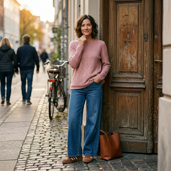 Lind LiDenise Knit Pullover 1809 Rose melange