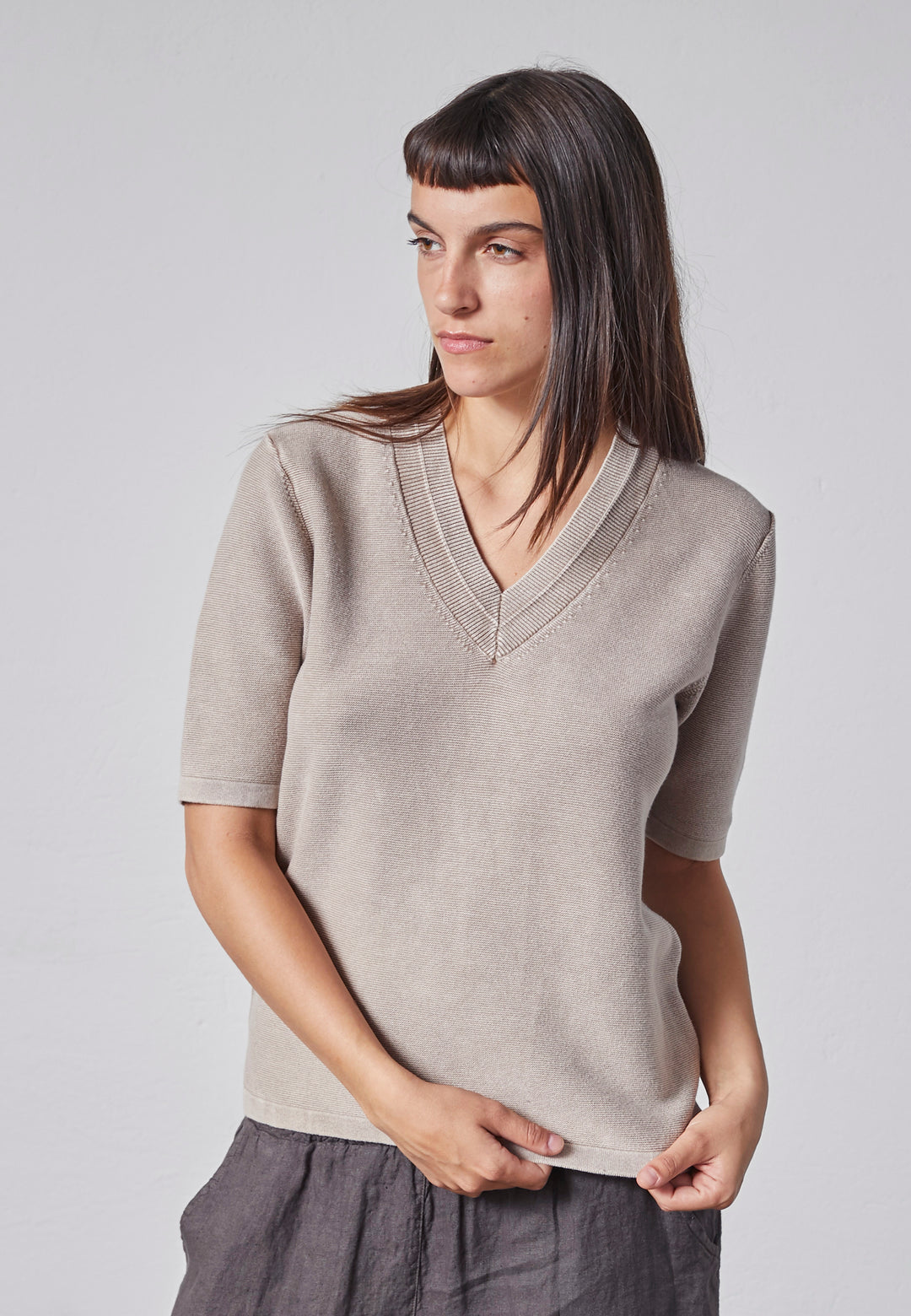 Lind LiESther Knit Pullover 1315 Taupe